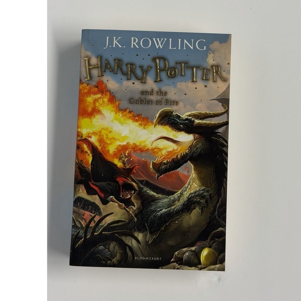 J.K. Rowling Harry Potter Goblet of Fire Paperback Illustrated Fantasy Novel